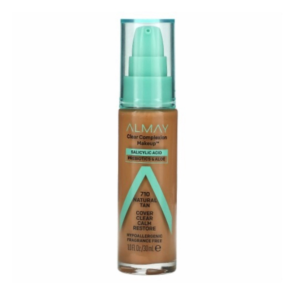 Almay Clear Complexion Makeup, 710 Natural Tan, 1 fl oz‎ - Picture 1 of 2